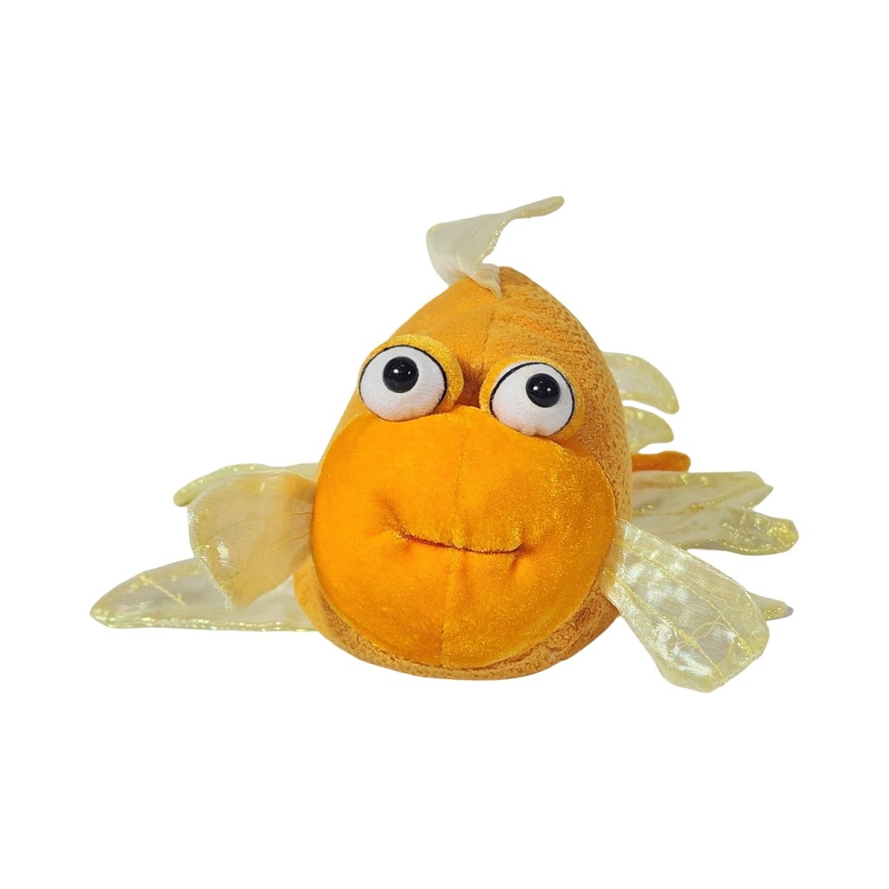 Ganz Fantail Goldfish Plush Orange Glitter Iridescent Fins 9 Inch Angel 2008